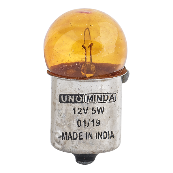 Uno Minda Min-2026 67 (Amber Color) 12V 5W Tail Light And Indicator Light Bulb